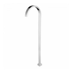 Modern National Square Freestanding Bath Spout Only Chrome