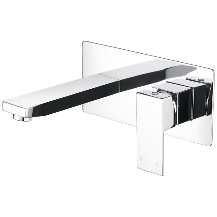 Modern National Chao Mini Wall Combination Mixer Chrome