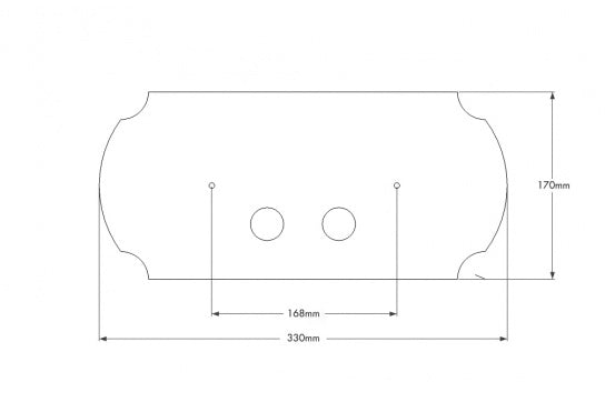 Claremont Chrome Flush Plate Only Compatible W/ Geberit Cistern