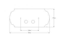 Claremont Chrome Flush Plate Only Compatible W/ Geberit Cistern