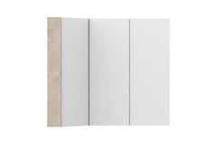 Adp Glacier Offset Corner Mirrored Cabinet 900, 3 doors