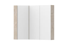 Adp Glacier Offset Corner Mirrored Cabinet 900, 3 doors