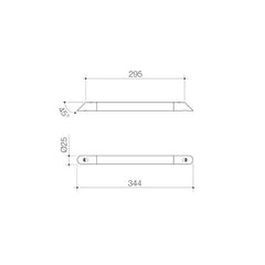 Caroma Opal Support Corner Shower Support Rail