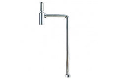 Deluxe Adjustable Bottle S Trap - Chrome on Brass