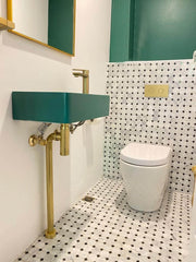 Deluxe Adjustable Bottle S Trap - Brushed Brass