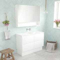 Fienza 1200mm Reba Semi Inset Bianca Amato Kickboard Vanity