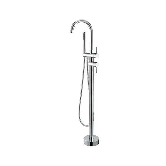 Inspire Pavia Floor Standing Bath Filler Mixer Chrome