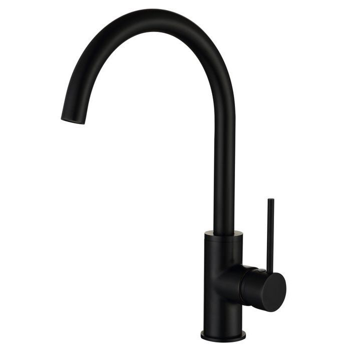 Inspire Roul Gooseneck Sink Mixer Matte Black