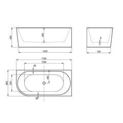 Ins Corner Freestanding Bath