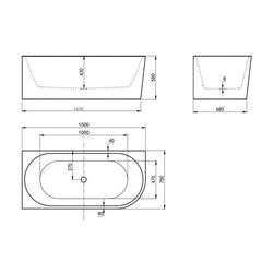 Ins Corner Freestanding Bath