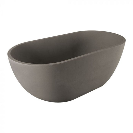 Fienza Jada 1500mm x 750mm Warm Grey Concrete Bath