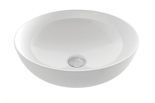 Fino Round 379 Above Counter Basin – Gloss White