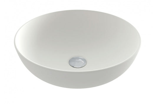 Fino Round 379 Above Counter Basin – Matte White