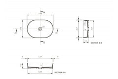 Fino 55 X 38 Gloss White Above Counter Basin