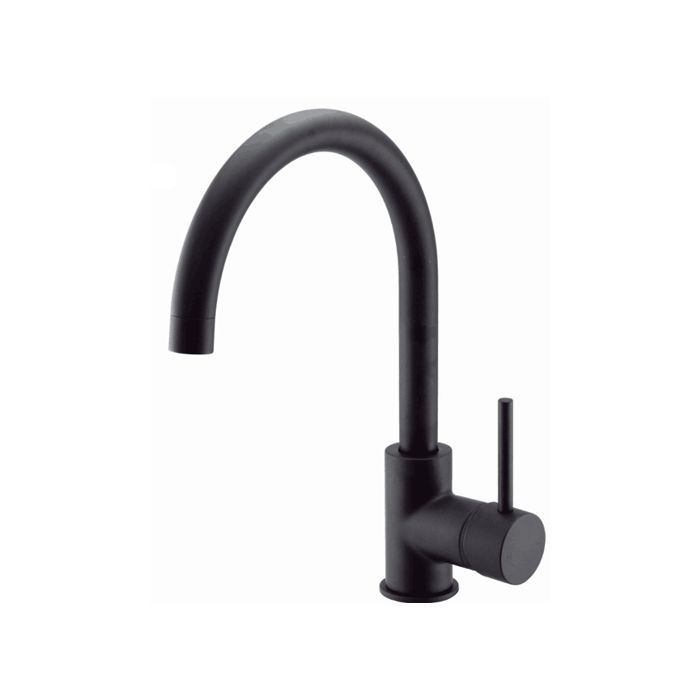 Fosca Black Round Sink Mixer
