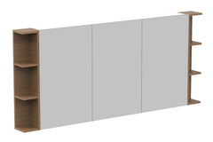 Adp Glacier Shelf Mirrored Cabinet 1800