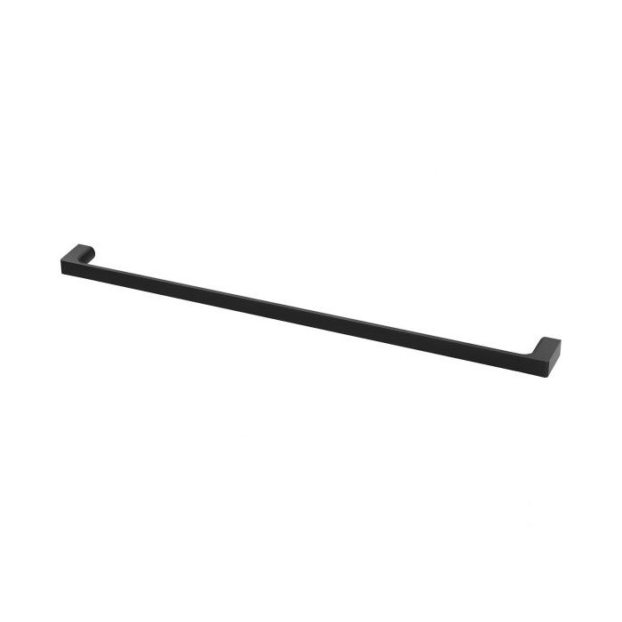 Phoenix Gloss Single Towel Rail 800mm - Matte Black