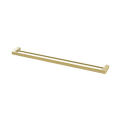 Phoenix Gloss Double Towel Rail 800mm - Brushed Gold