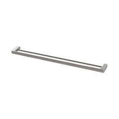 Phoenix Gloss Double Towel Rail 800mm - Brushed Nickel