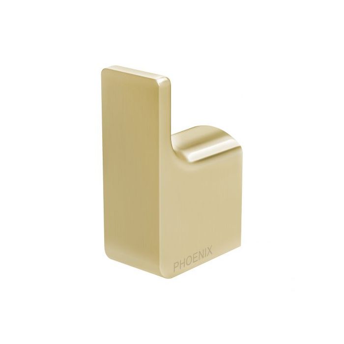 Phoenix Gloss Robe Hook - Brushed Gold