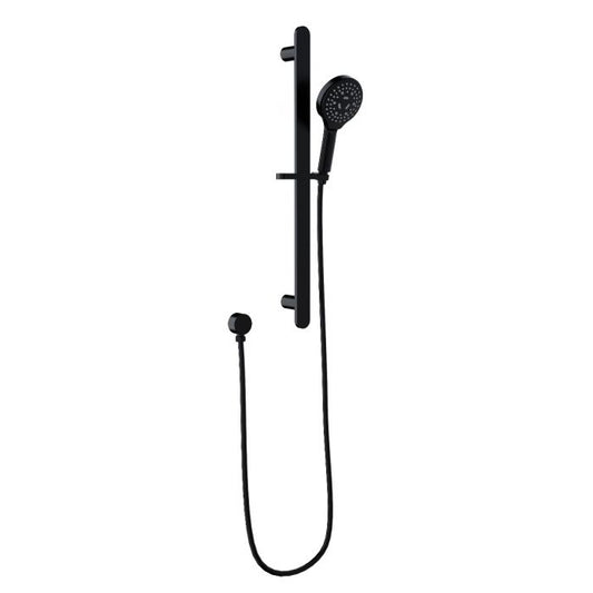 Ikon Kara Sliding Shower and Rail Matte Black