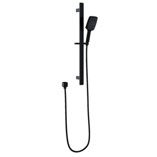 Ikon Seto Sliding Shower and Rail Matte Black
