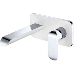 Ikon Kara Wall Combination Mixer White and Chrome