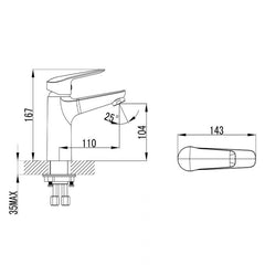 Ikon Sulu Basin Mixer