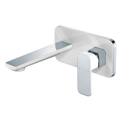 Ikon Seto Wall Combination Mixer White and Chrome