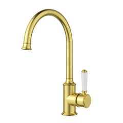 ACL Clasico Gooseneck Sink Mixer - Brushed Gold