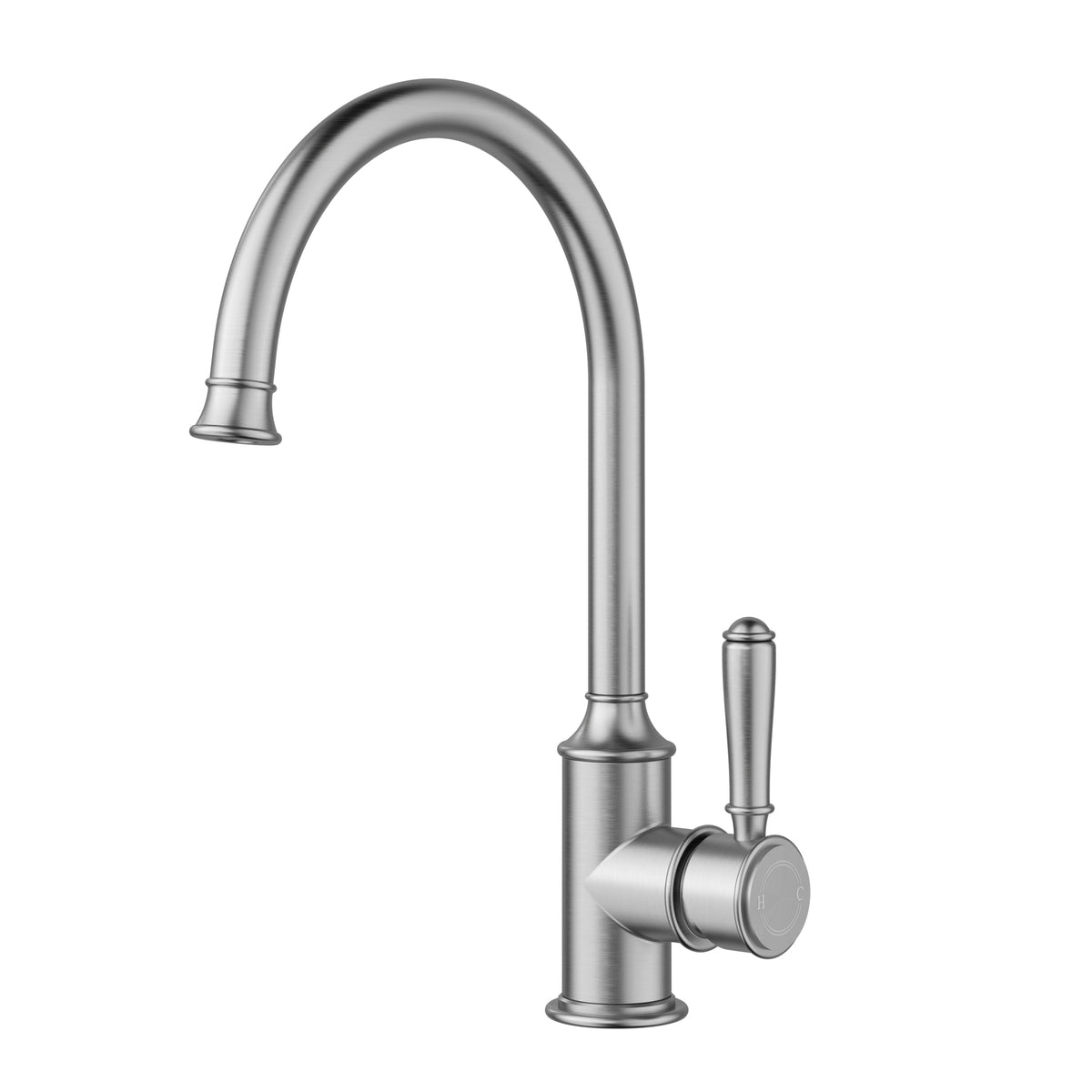 ACL Clasico Gooseneck Sink Mixer - Brushed Nickel