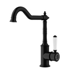 ACL Clasico Sink Mixer with Ceramic Handle - Matte Black
