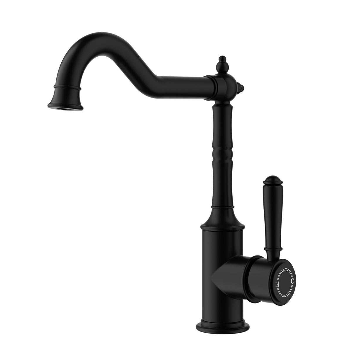 ACL Clasico Sink Mixer Hook Spout - Matte Black