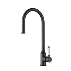 ACL Clasico Sink Mixer Pull-out with Ceramic Handle - Matte Black