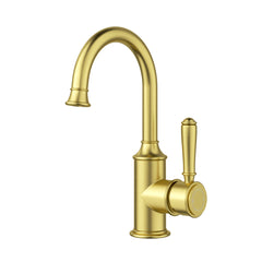 ACL Clasico Basin Mixer Gooseneck - Brushed Gold