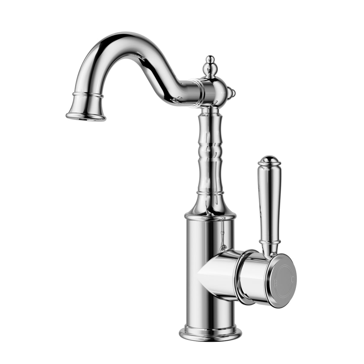 ACL Clasico Tall Basin Mixer Hook Spout - Chrome