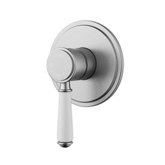 ACL Clasico Wall Mixer with Ceramic Handle - Brushed Nickel