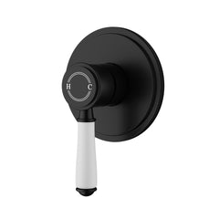 ACL Clasico Wall Mixer with Ceramic Handle - Matte Black