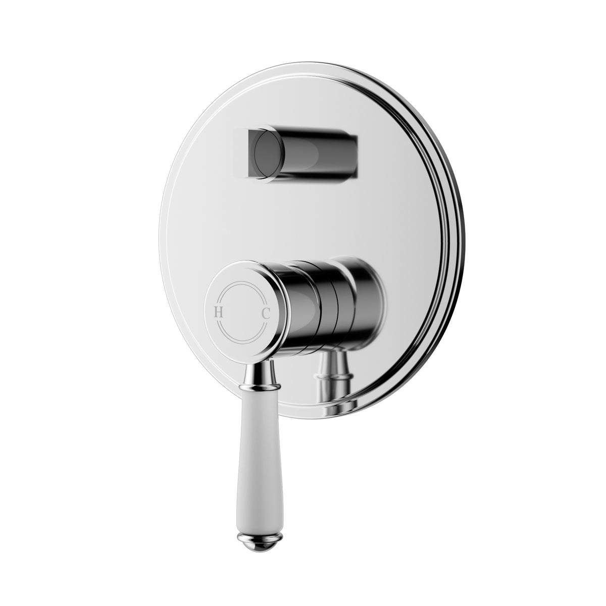 ACL Clasico Wall Mixer Diverter with Ceramic Handle - Chrome