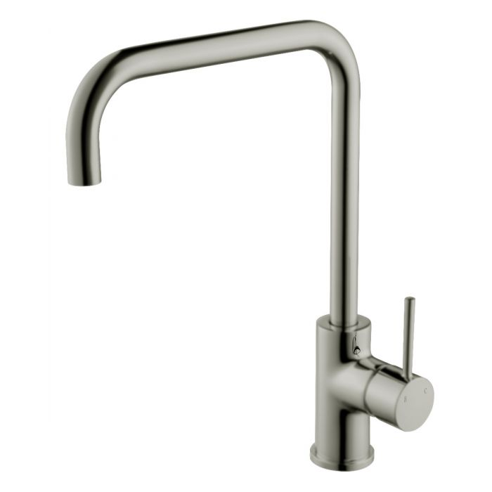 Ikon Hali Squareline Sink Mixer Brushed Nickel