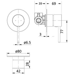 Ikon Hali Shower Mixer Brushed Nickel