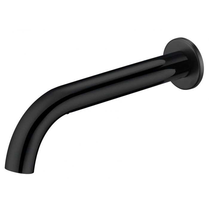Ikon Hali Curved Bath Spout Matte Black