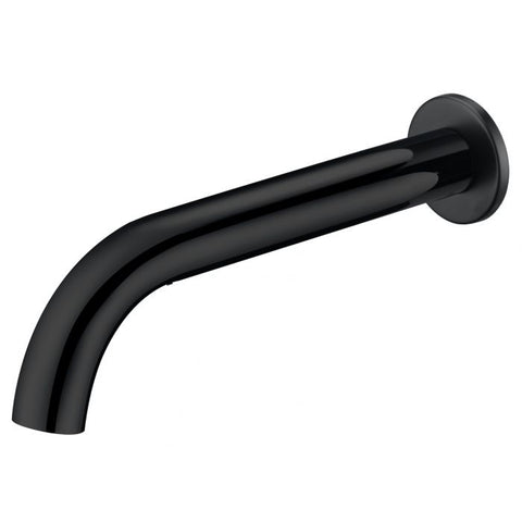 Ikon Hali Curved Bath Spout Matte Black