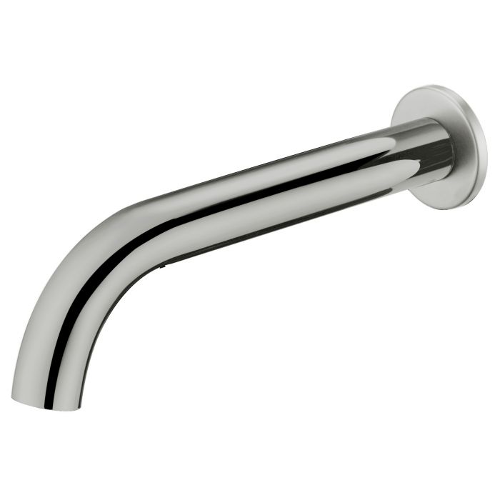 Ikon Hali Curved Bath Spout Brushed Nickel