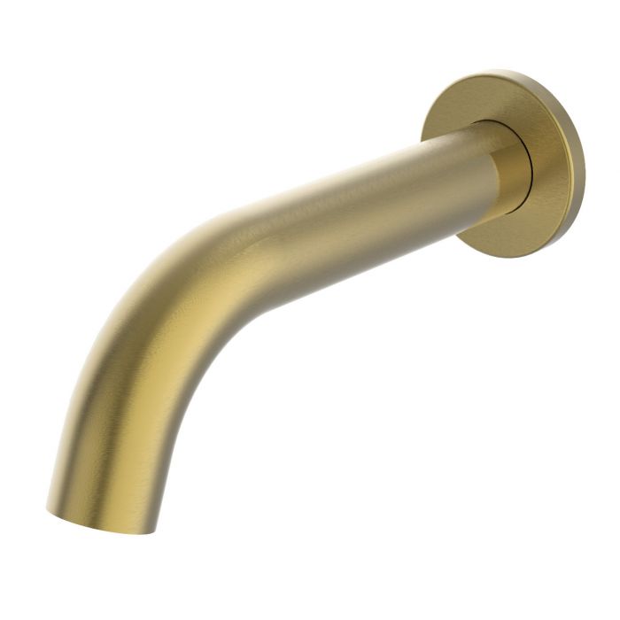 Ikon Hali Curved Bath Spout Brushed Gold