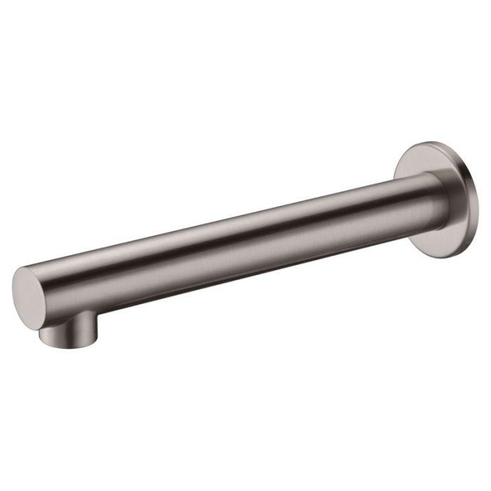 Ikon Hali Straight Bath Spout Brushed Nickel