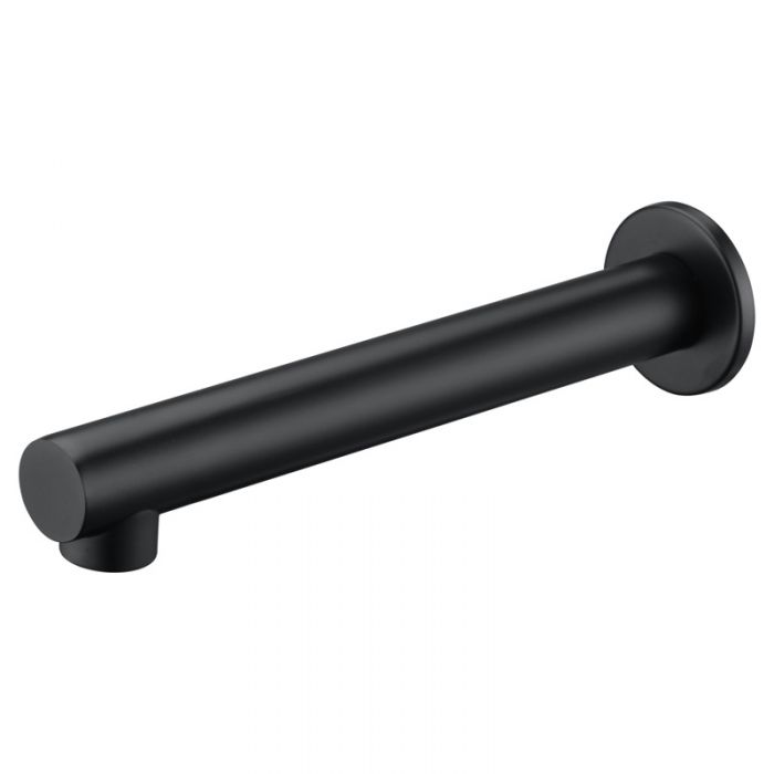 Ikon Hali Straight Bath Spout Matte Black