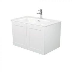 Fienza 750mm Joli Mila Wall Hung Vanity Right Hand Draws - Satin White