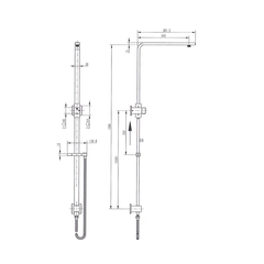 Linsol Joseph Exposed Shower Combination Chrome