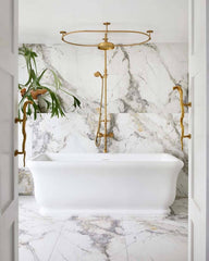 Kirkham 180 x 84 TitanCast Solid Surface Bath - Satin Silk White